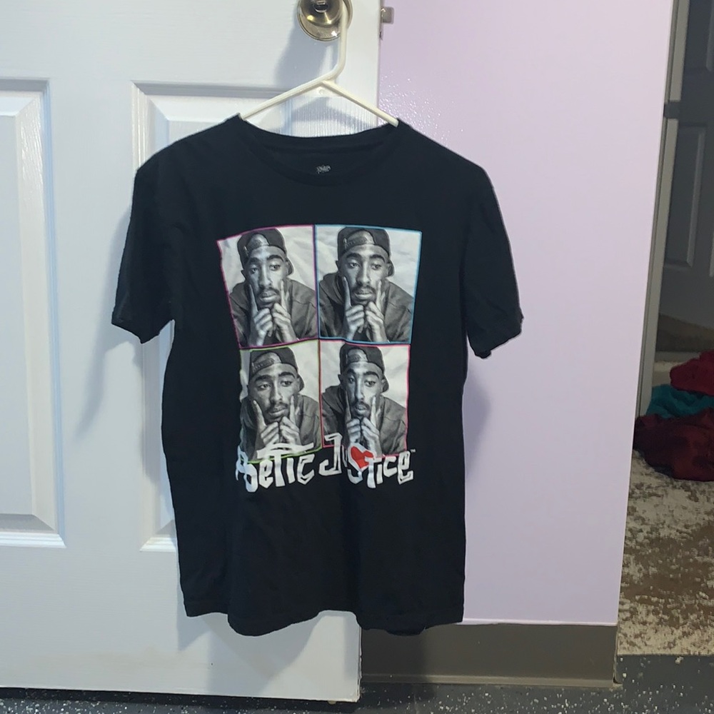 Black Tupac Poetic Justice T-shirt
